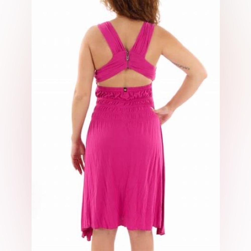 NEW Apple Bottoms open zip back dress Flare M